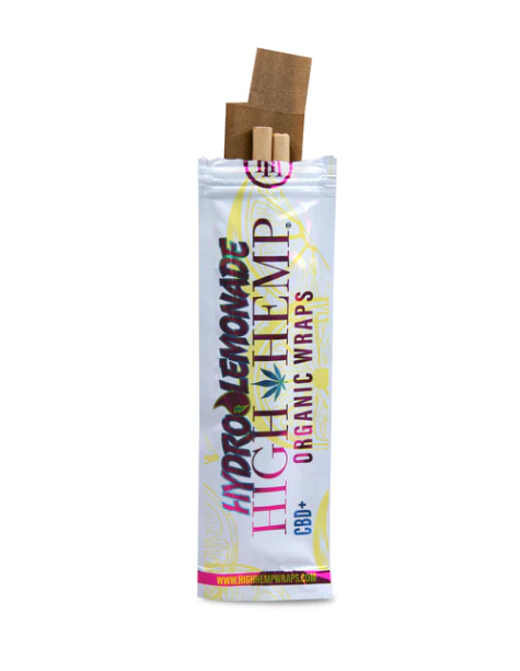 Photograph of product: HIGH HEMP - ORGANIC WRAPS - 2PK - HYDROLEMONADE