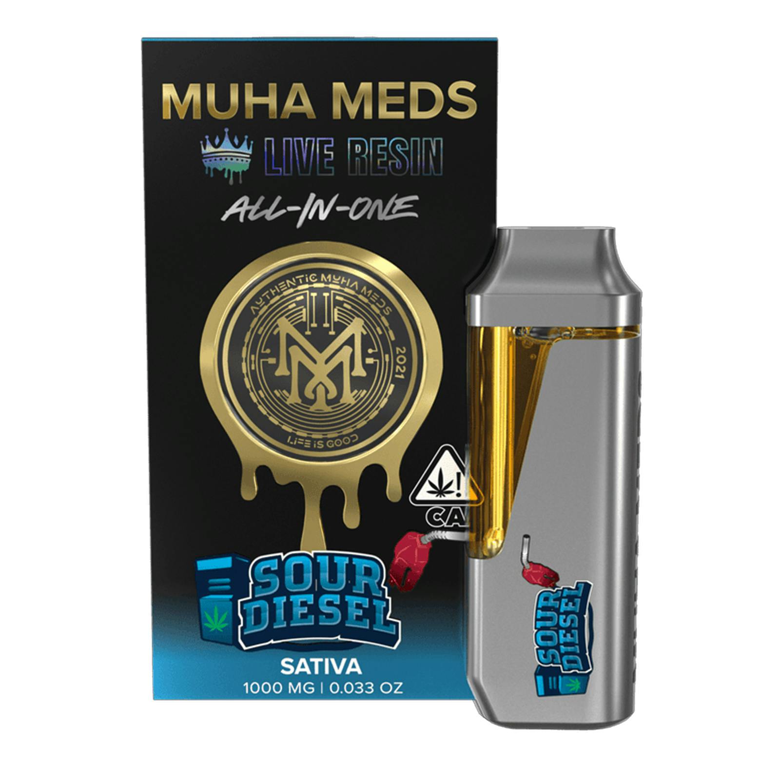Photograph of product: MUHA MEDS | SOUR DIESEL - LIVE RESIN DISPOSABLE Oui'd