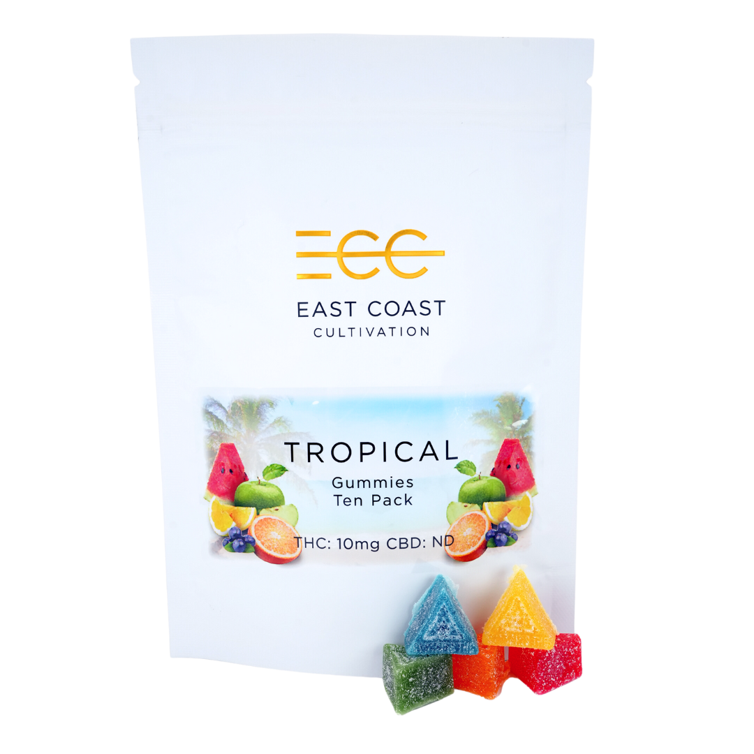 Photograph of product: Tropical Gummies - 10mg 10pk