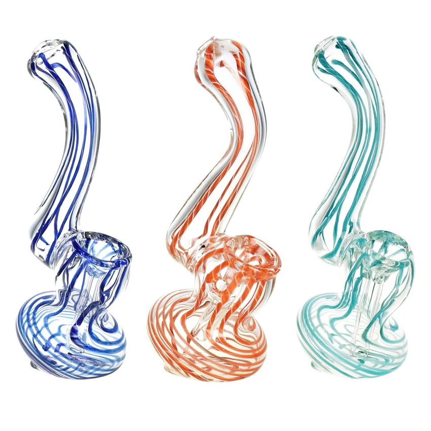 Photograph of Product: Swirling Potion Mini Glass Bubbler | 4"