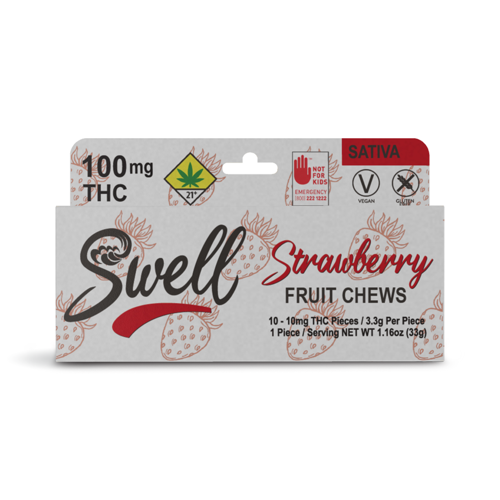Photograph of product: Strawberry Oui'd Fruit Chews | 10-pack