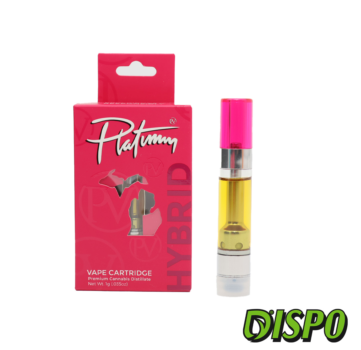 Photograph of product: Platinum Vape - (H) Lemon Cherry Gelato 1G Cartridge