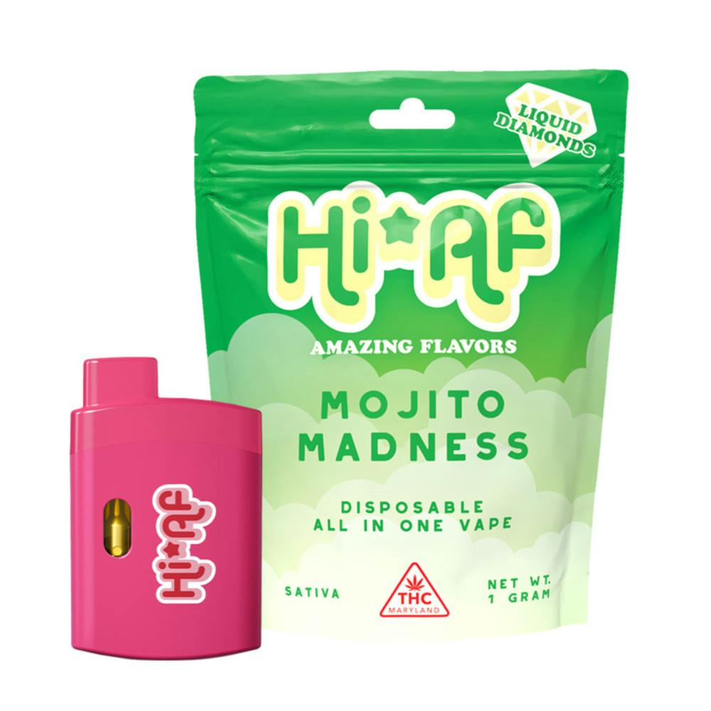 Photograph of product: HiAF Mojito Madness Disposable Vape