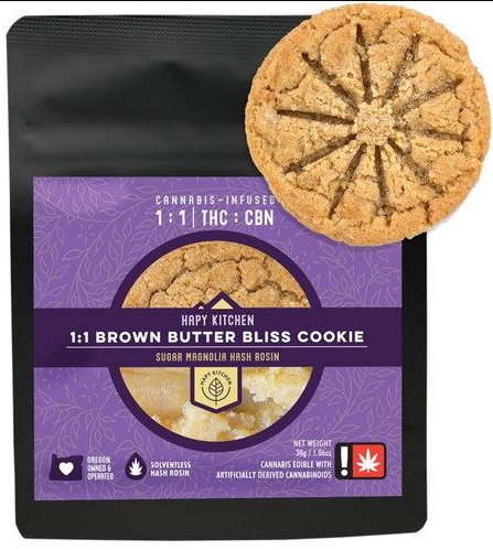 Photograph of product: Brown Butter Cookie | 1:1 TH-oui:CBN Sugar Magnolia Rosin