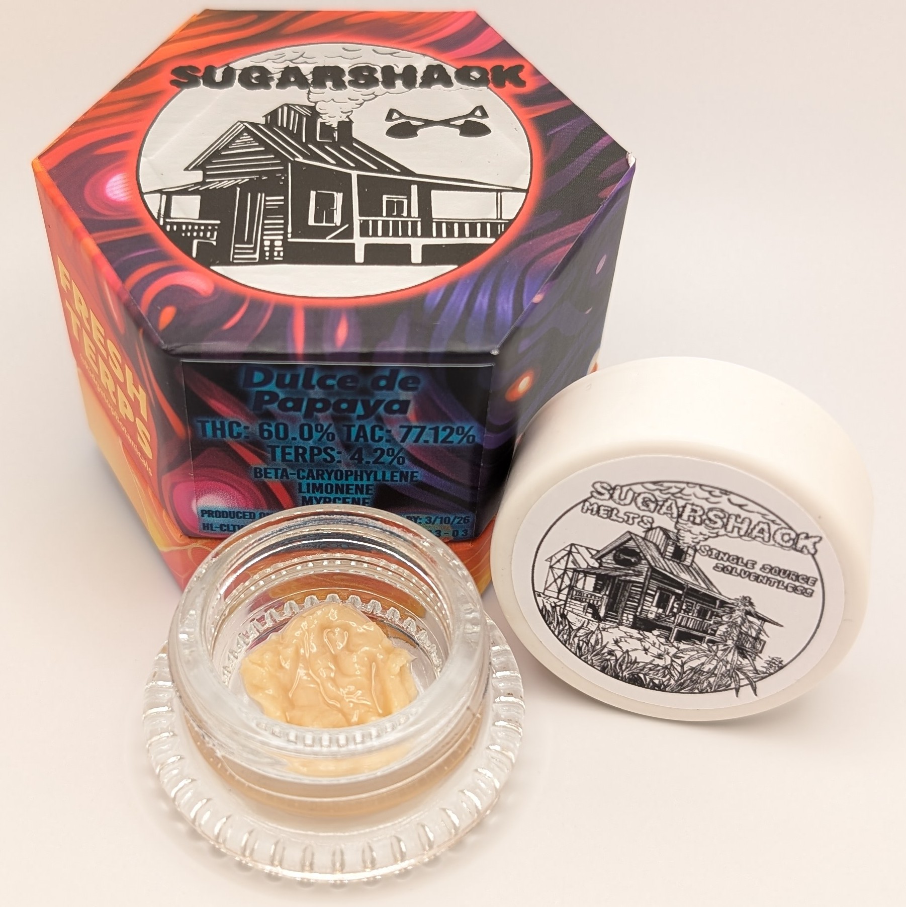Photograph of product: Dulce De Papaya 1g Live Rosin