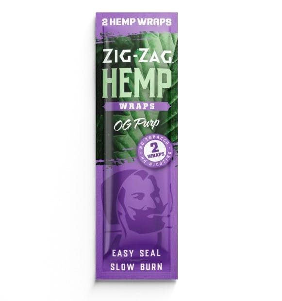 Photograph of product: OG PURP | ZIG ZAG HEMP WRAPS | 2-PACK