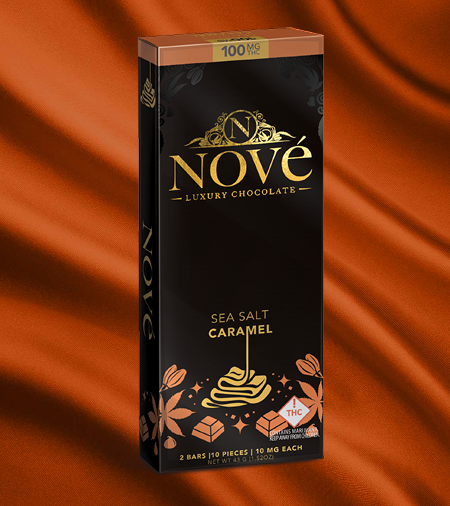Photograph of product: Nove Chocolate - Sea Salt Caramel 100mg