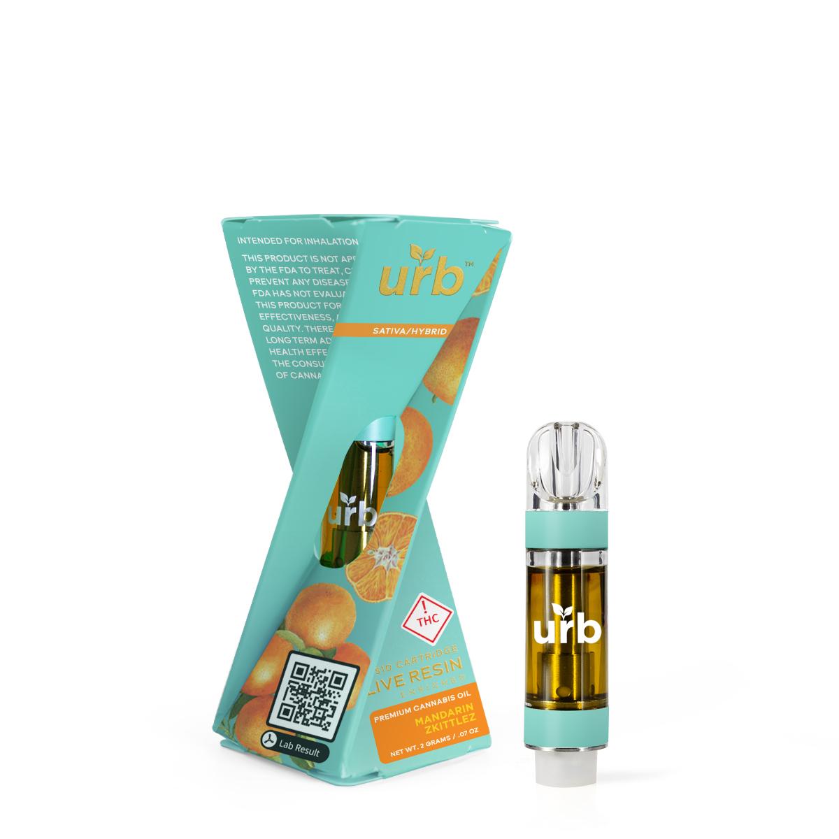 Photograph of product: Urb - 2g Cartridge - Mandarin Zkittles - 1.50 s