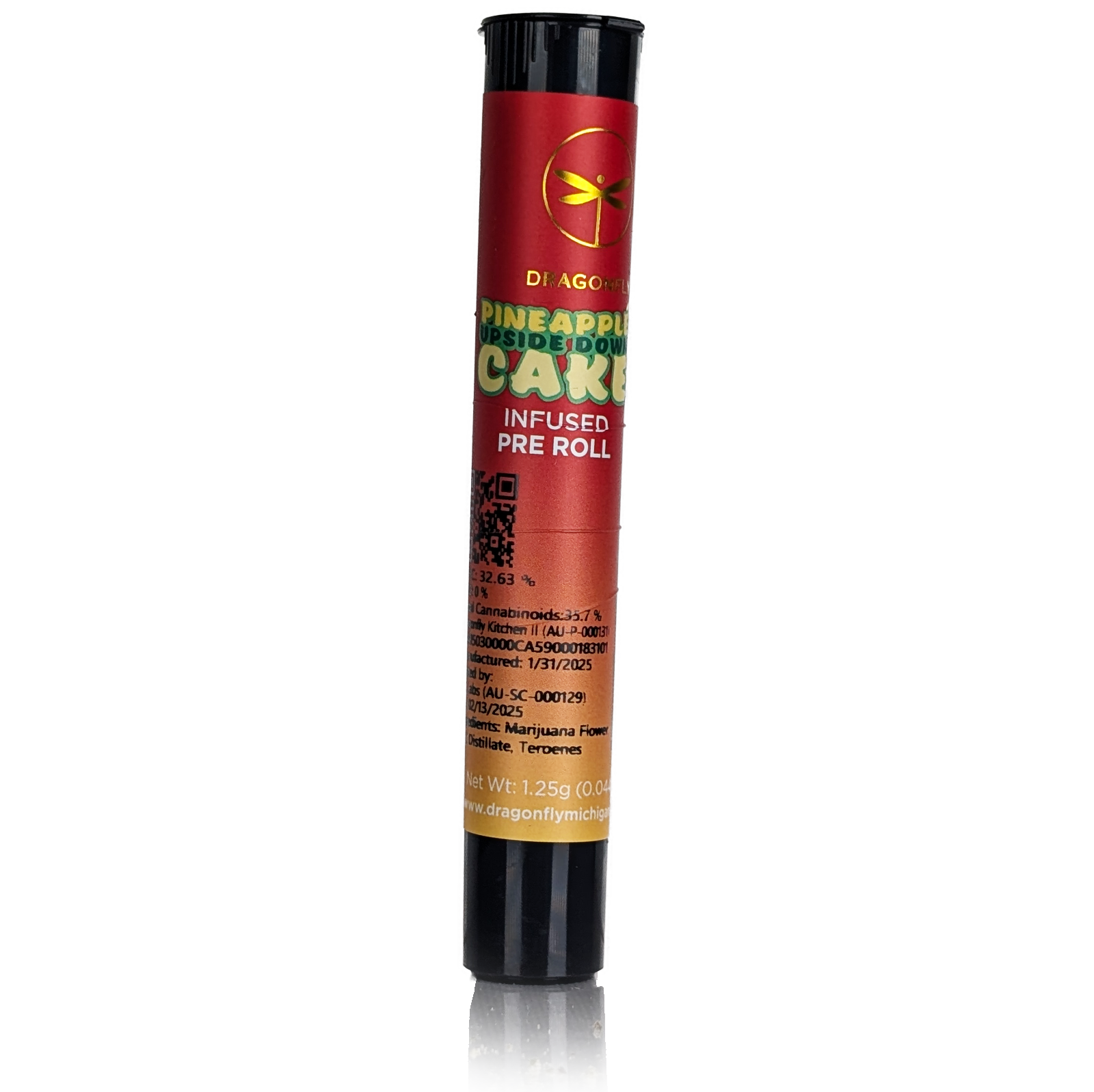 Photograph of product: PINEAPPLE UPSIDE DOWN CAKE - INFUSED PRE-ROLL