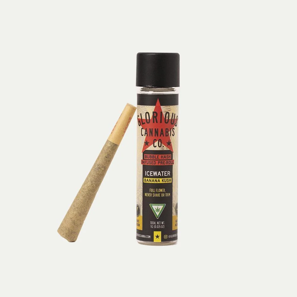 Photograph of Product: Glorious Cannabis - Bubble Hash Pre-roll 1g - Citrus Bliss