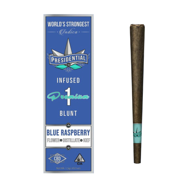 Photograph of product: PRESIDENTIAL - INFUSED BLUNT - - Oui'd - BLUE RASPBERRY