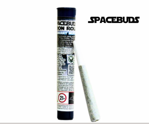 Photograph of product: Veterans Choice | SpaceBuds MoonRoll | Blueberry Muffin | 1.5g Infused Pre-Roll