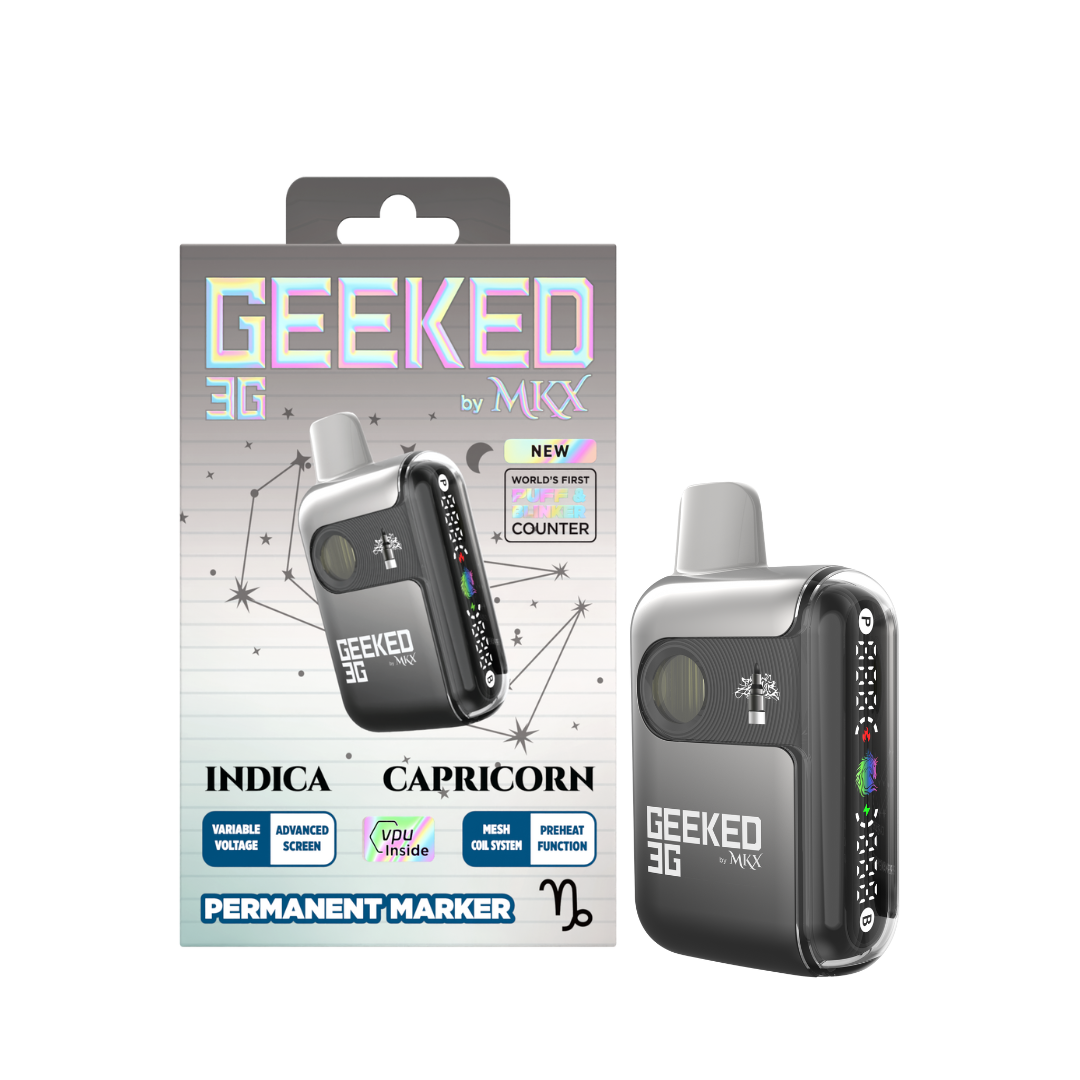 Photograph of product: Geeked | Permanent Marker | 3G Distillate Disposable