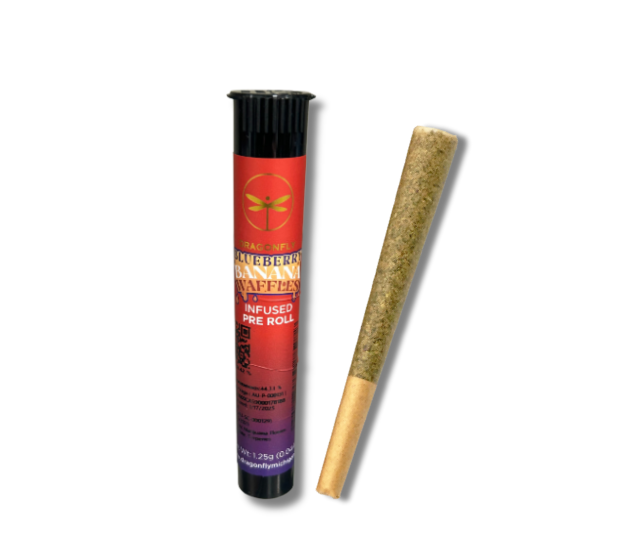 Photograph of product: BLUEBERRY BANANA WAFFLES | INFUSED PREROLL