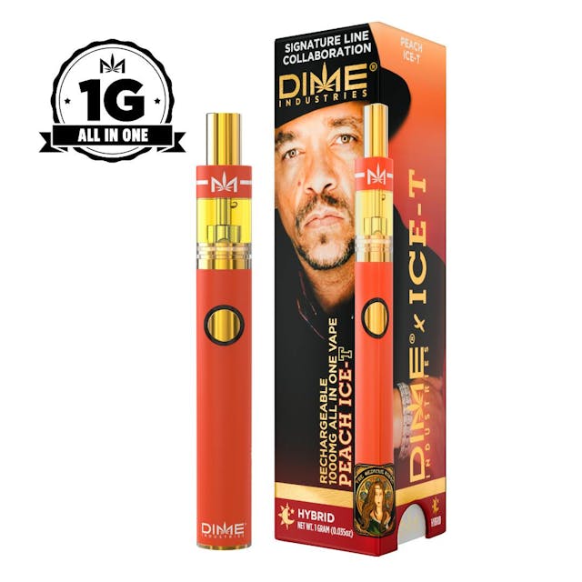 Photograph of product: Peach Ice-T 1g Disposable - 
