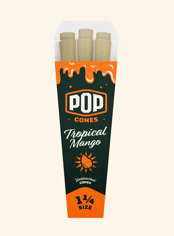 Photograph of product: Pop Cones | 1 1/4 Strawberry Flavored | 6pk