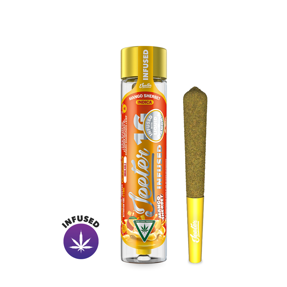 Photograph of product: 1G | Infused Pre-Roll | Mango Sherbet