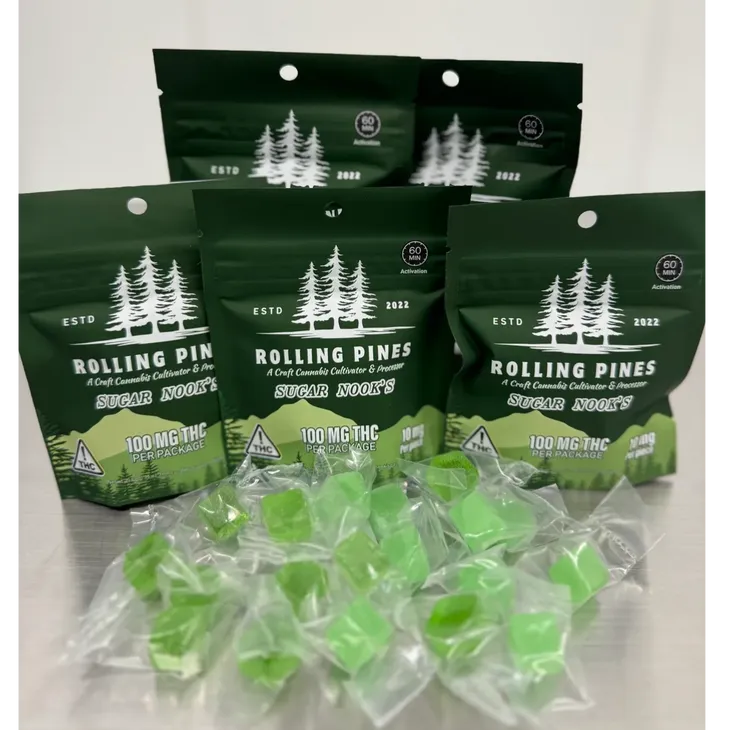 Photograph of product: Green Apple Sugar Nook | 100mg | Edible