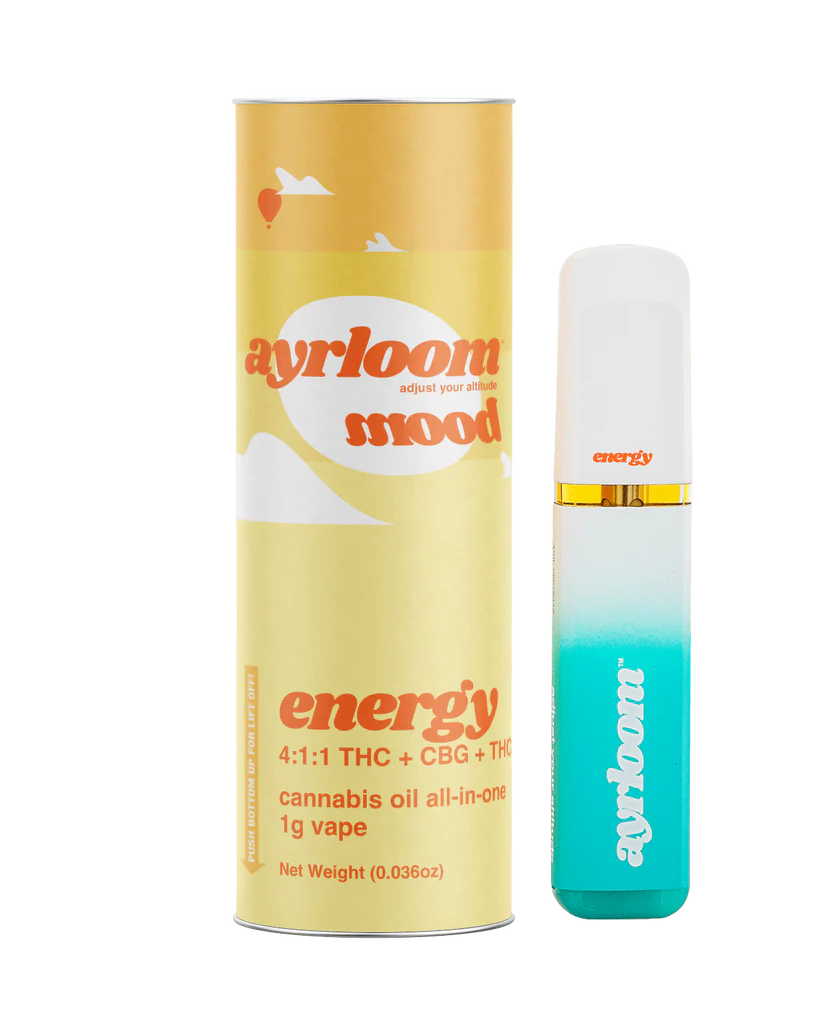 Photograph of product: All-in-One Mood Vape - Energy [4:1:1 TH-oui:CBG:TH-oui]