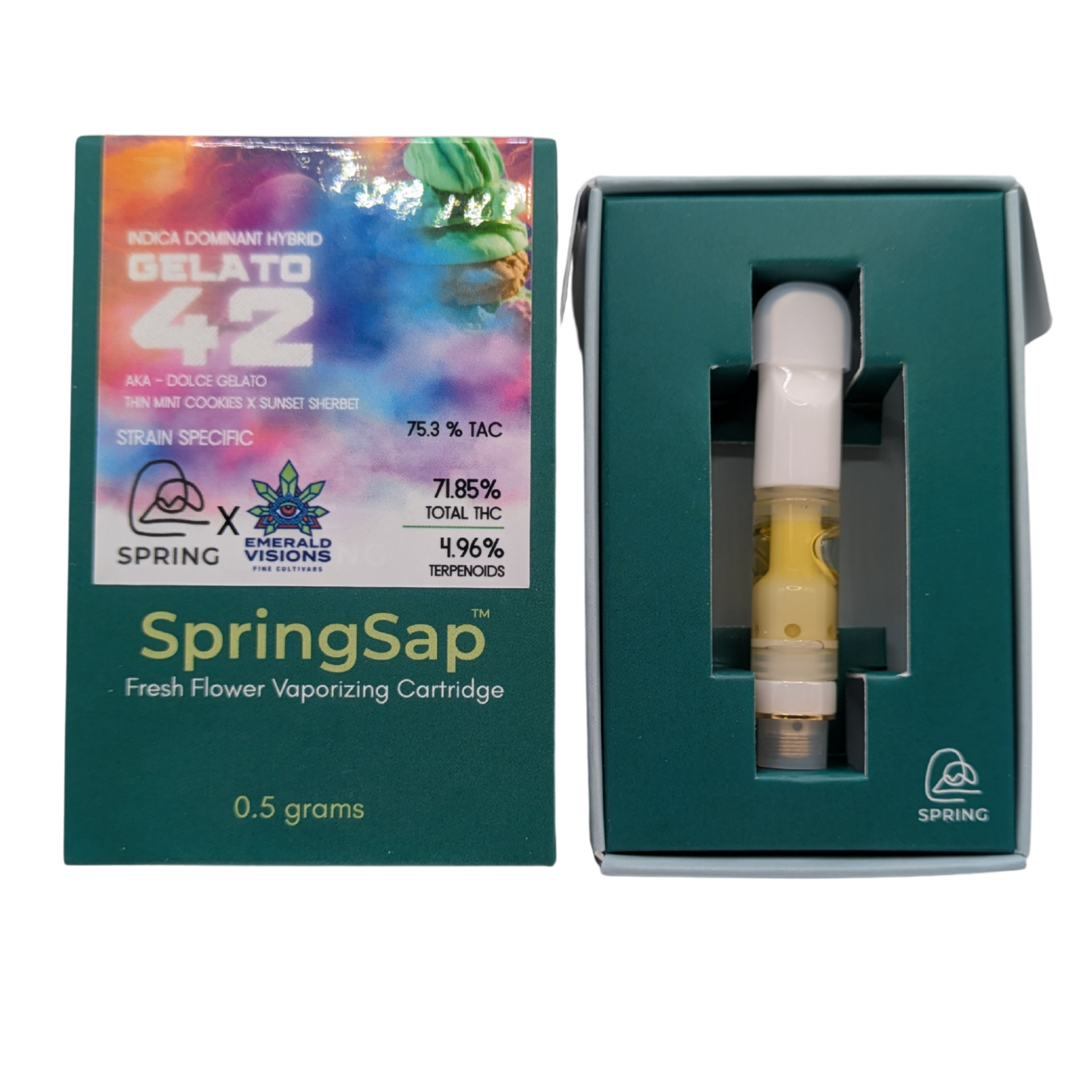 Photograph of product: Gelato 42 | .5g Live Resin Cartridge |