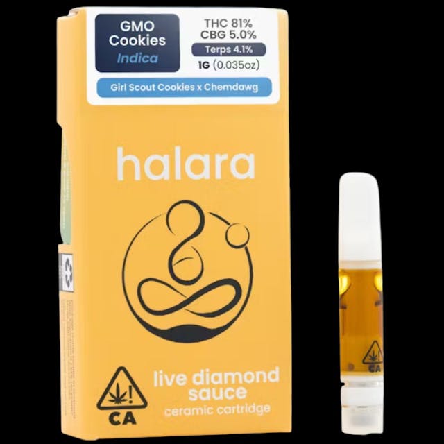 Photograph of product: GMO Cookies 1g Live Diamond Sauce Cart - 