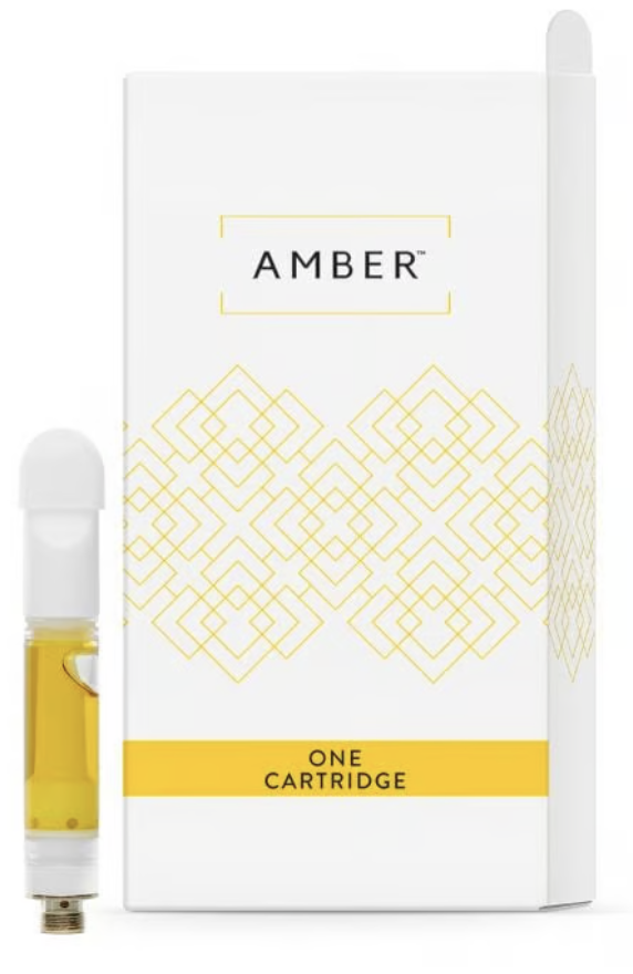 Photograph of product: AMBER DIRTY SQUIRT LIVE RESIN CARTRIDGE .5G