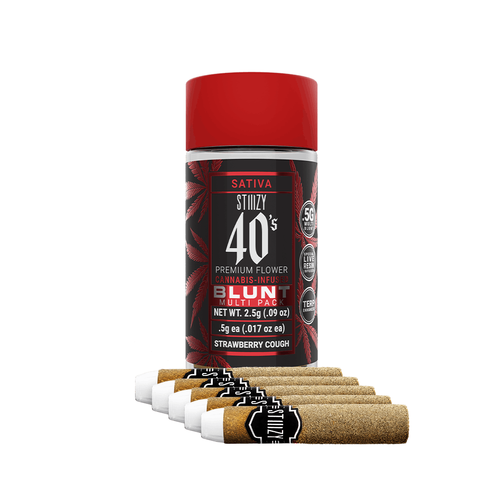 Photograph of product: Strawberry Cough (Oui'd) 40's Mini 5pk Blunts