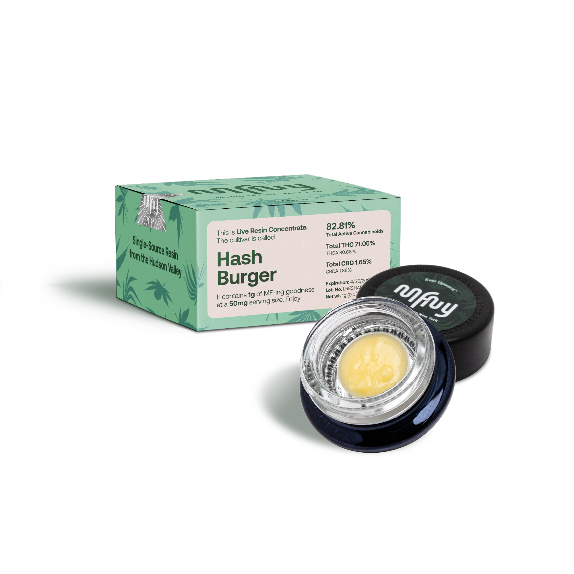 Photograph of Product: Hash Burger | Live Resin Badder (1g)