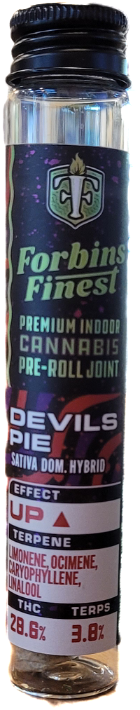 Photograph of product: Devils Pie Pre-Roll | Forbins Finest