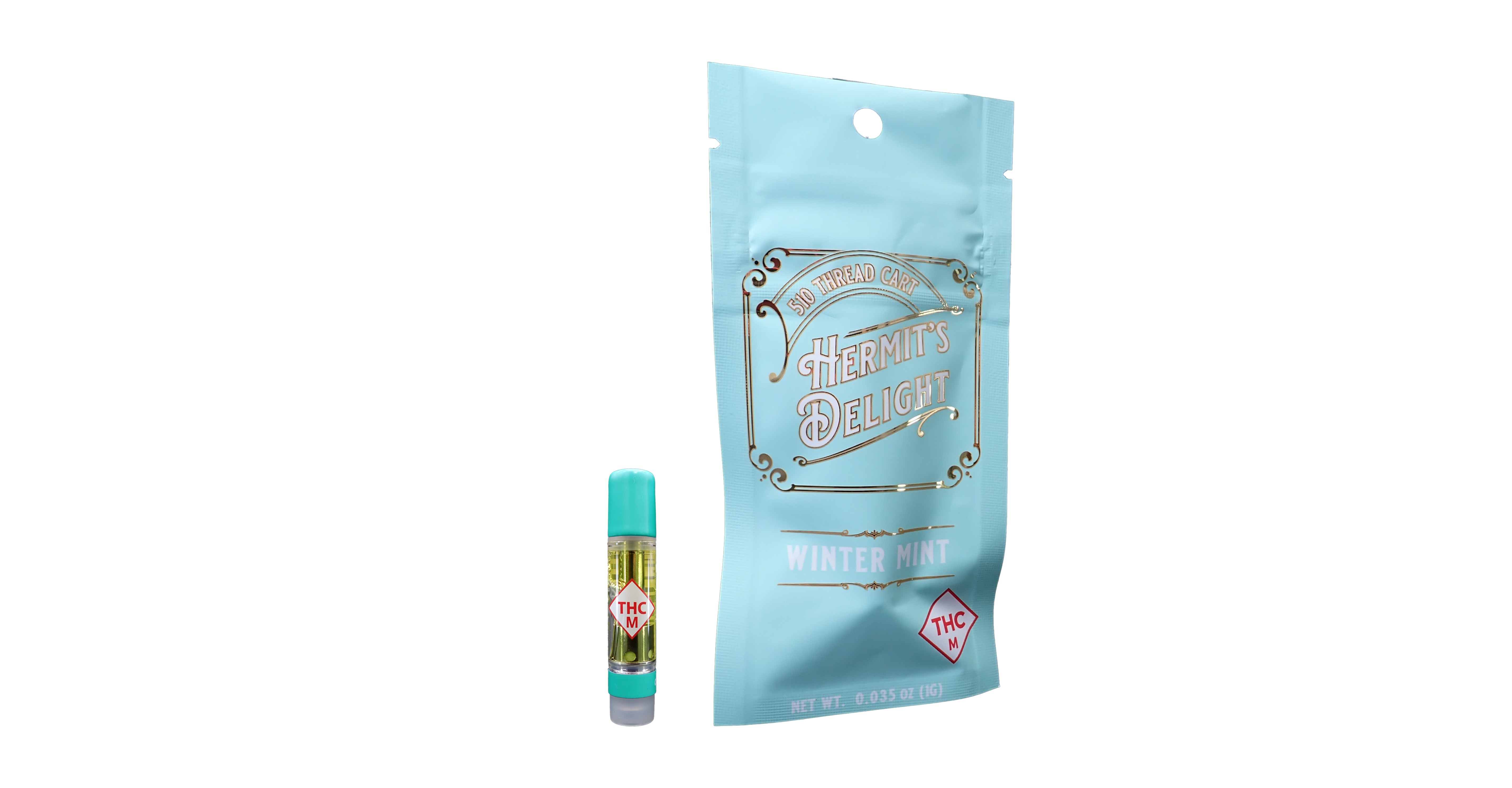 Photograph of product: Winter Mint (H) - Hermit's Delight - 1g Vape Cart