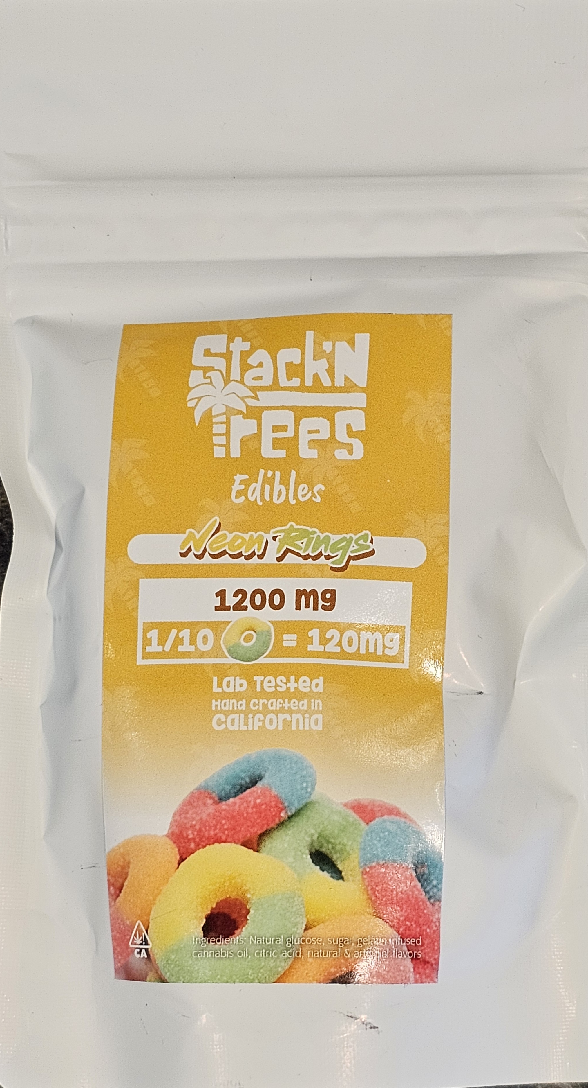 Photograph of product: STNT Neon RIngs 1200MG