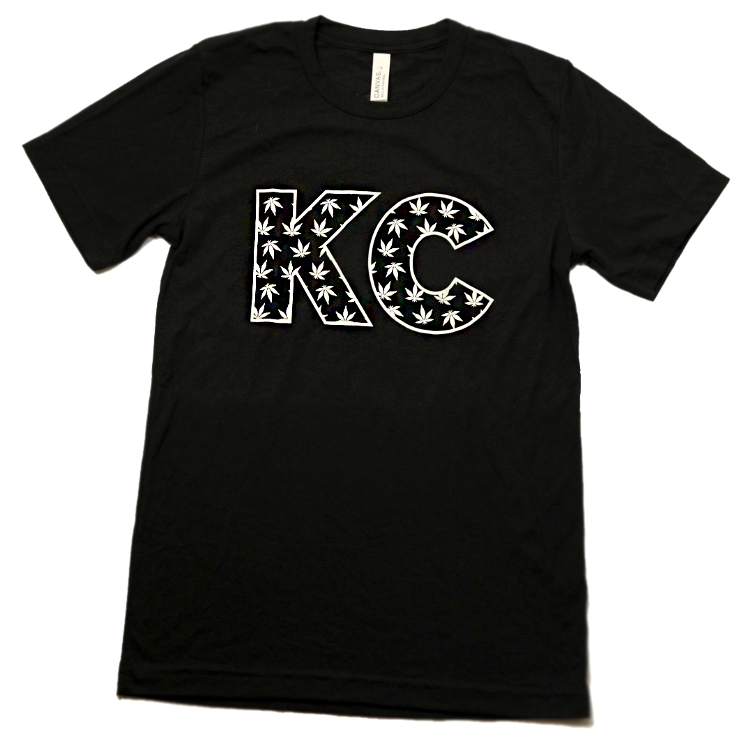 Photograph of product: KC Oui'd Leaf T-Shirt Black