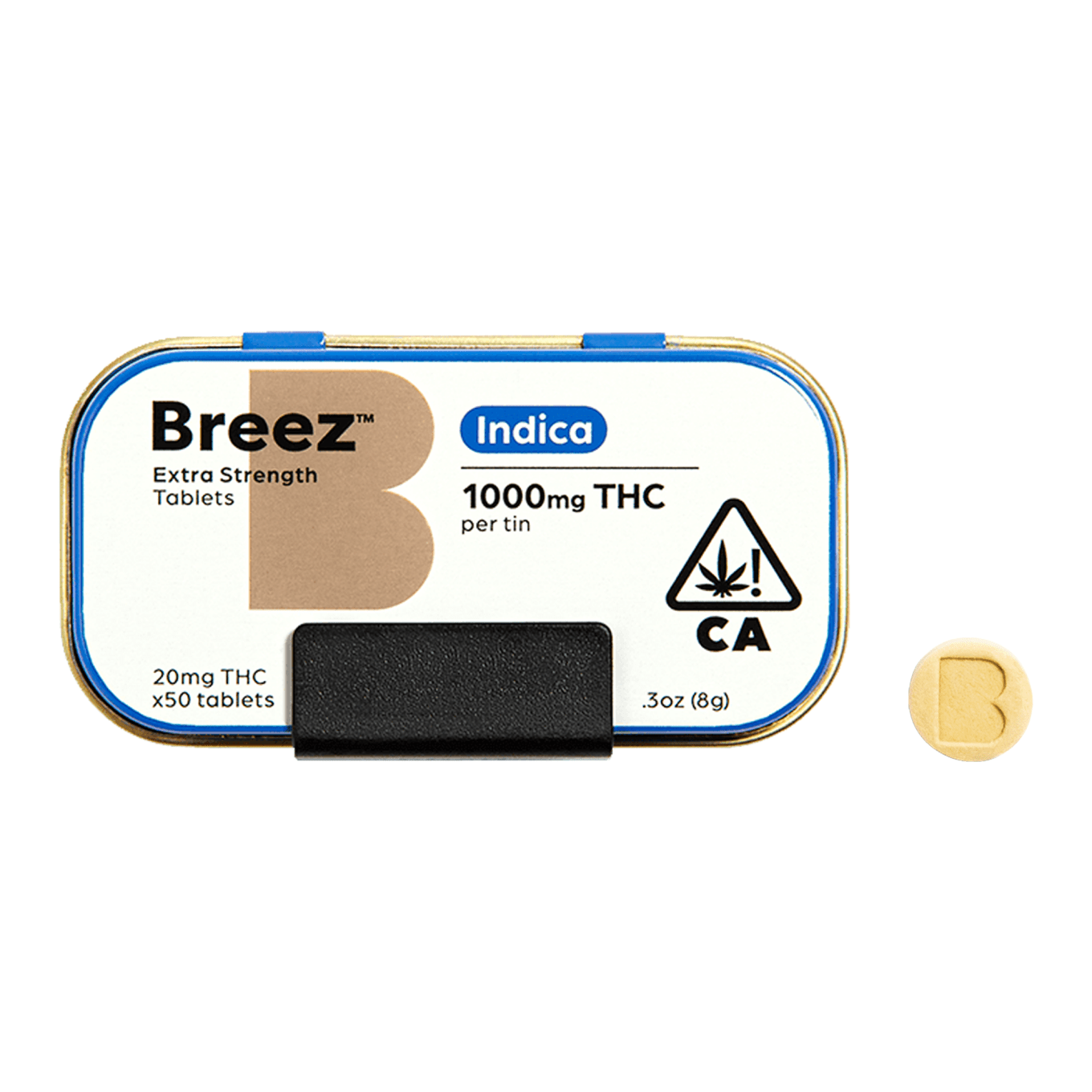 Photograph of product: Breez - 1000mg - 50ct - Extra Strength Oui'd Tablets