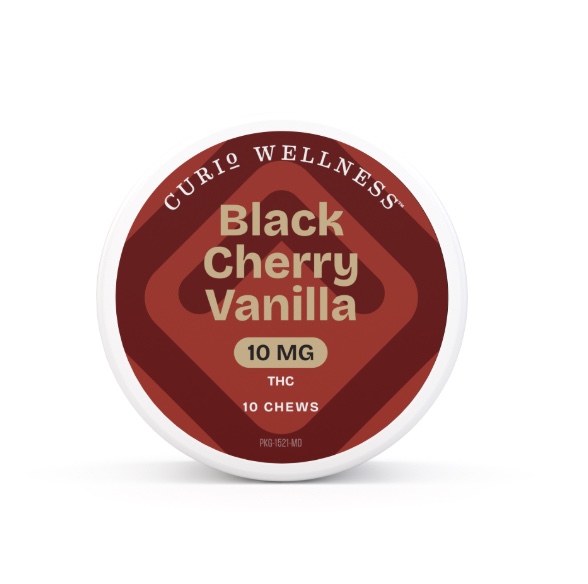 Photograph of product: Black Cherry Vanilla [10mg TH-oui] Chews || Curio Wellness