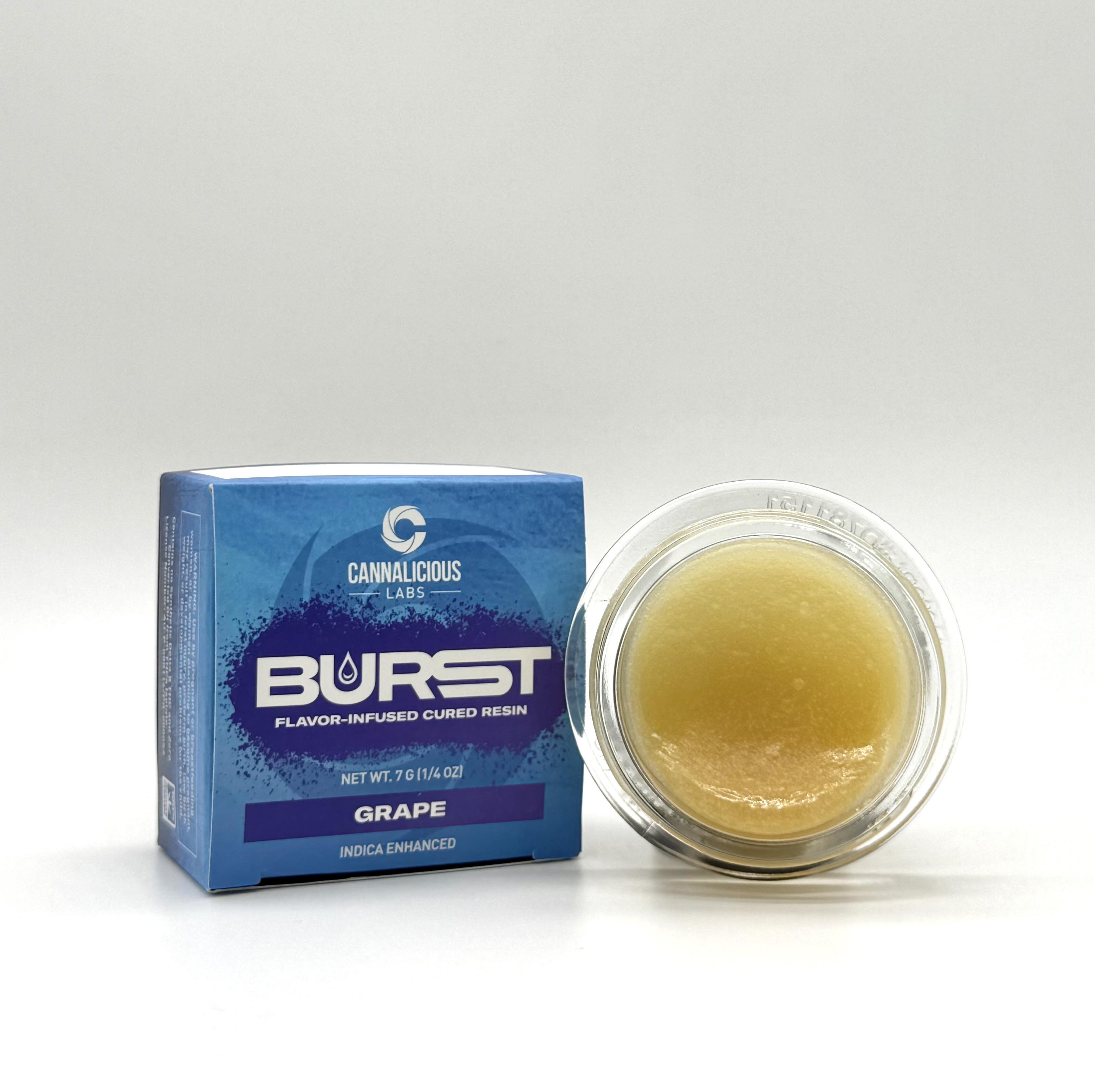 Photograph of product: Cannalicious - Cured Resin Baller Jar - Grape Burst