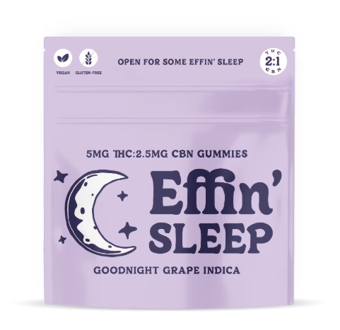 Photograph of product: 2:1 Goodnight Grape Oui'd Gummies (TH-oui:CBN) - 5mg/20pk