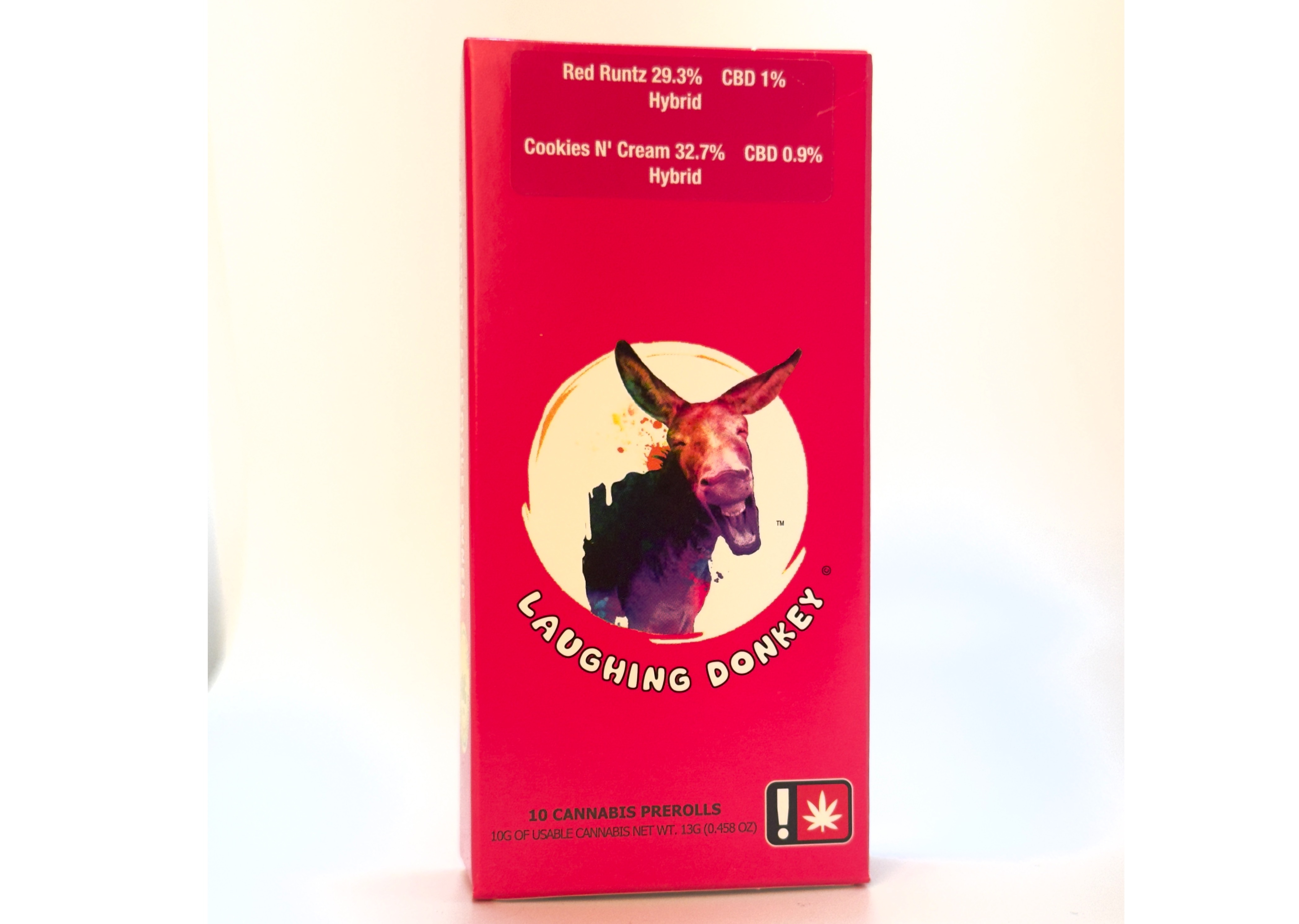Photograph of product: Laughing Donkey - Pink Certz/Ripped Off Runtz Pre-Roll Pack