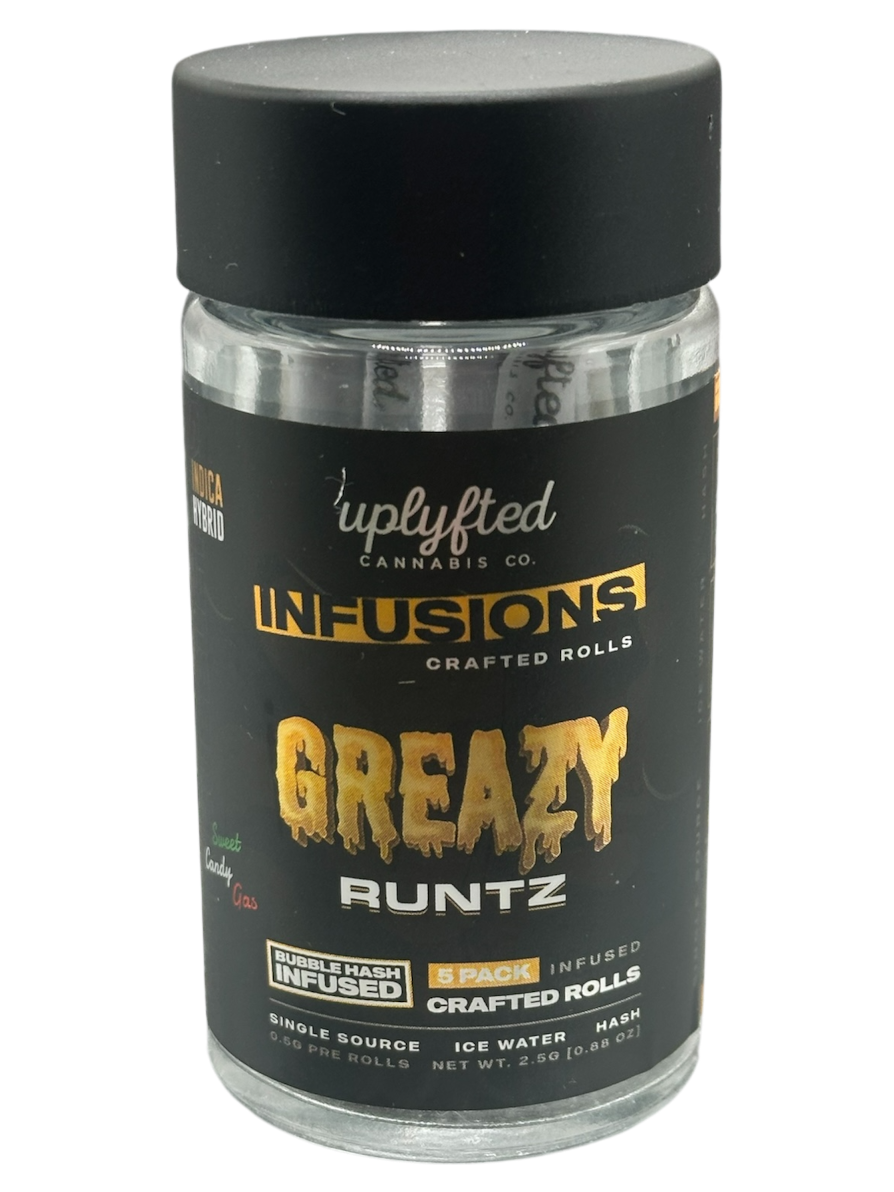 Photograph of product: Greazy Runtz Infused Pre Roll 5pk
