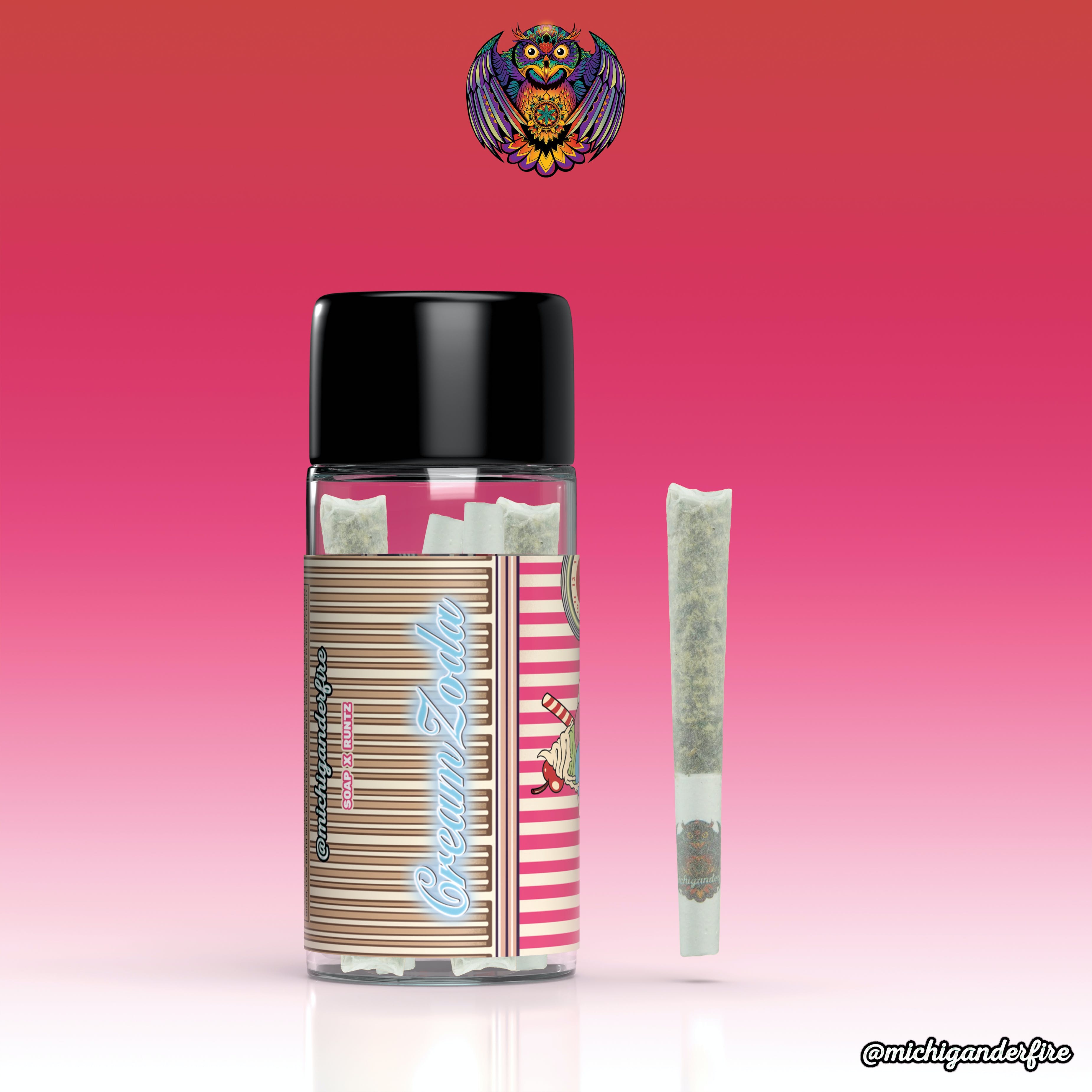 Photograph of product: Michigander Fire | Bolo Runtz | 5pk Prerolls