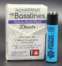 Photograph of product: Bassline Duets 6PK Infused Joints Multi-PK Oui'd (Decibel)