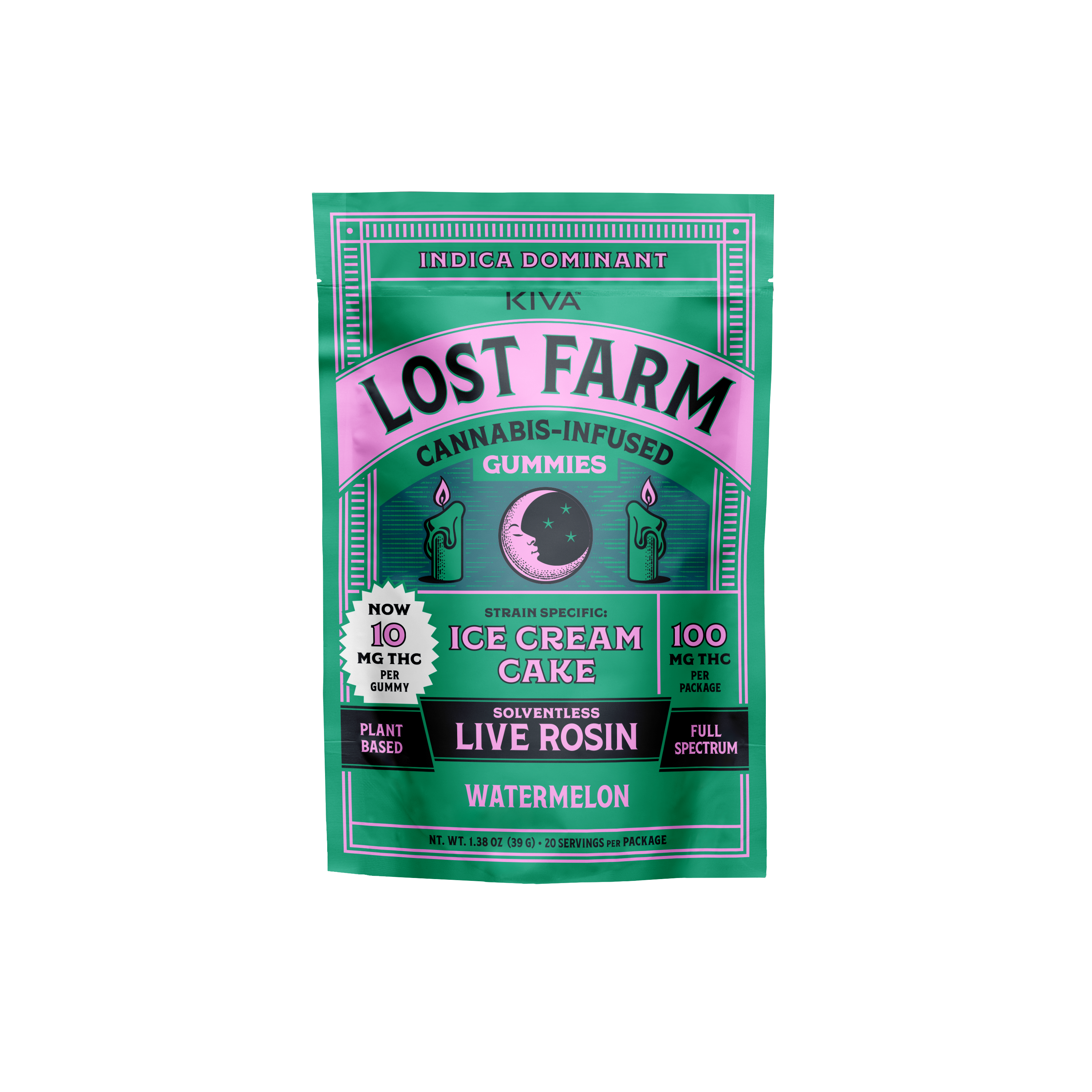 Photograph of product: Watermelon x Ice Cream Cake Live Rosin Gummies (I) - (100mg)