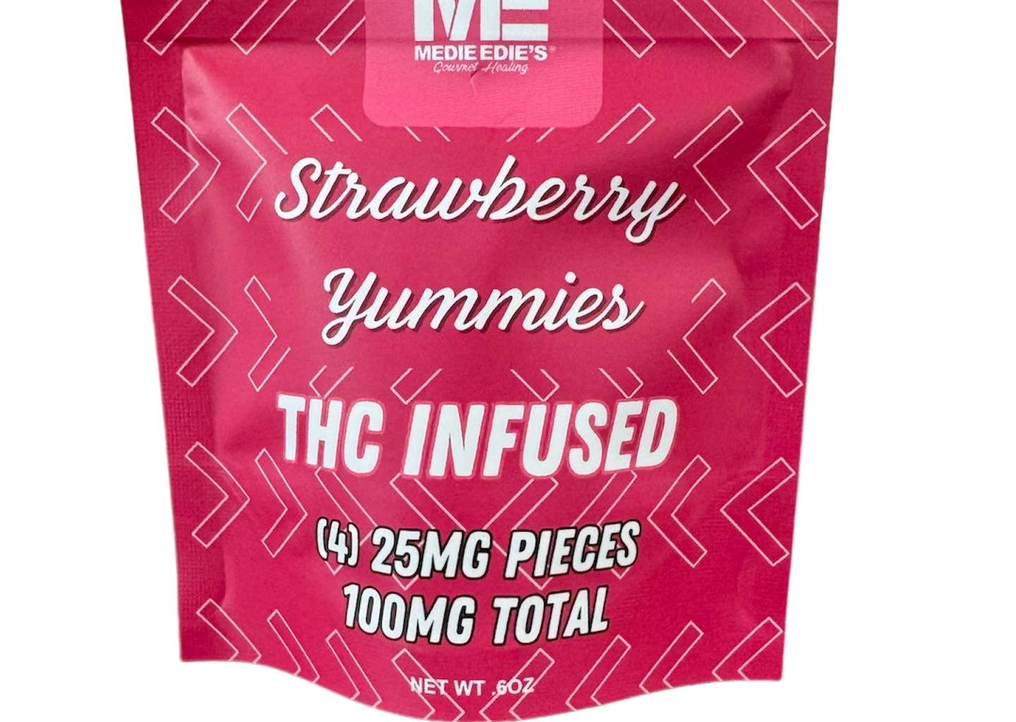 Photograph of product: Medie Edie's 100mg (4x25mg) Yummies - Strawberry