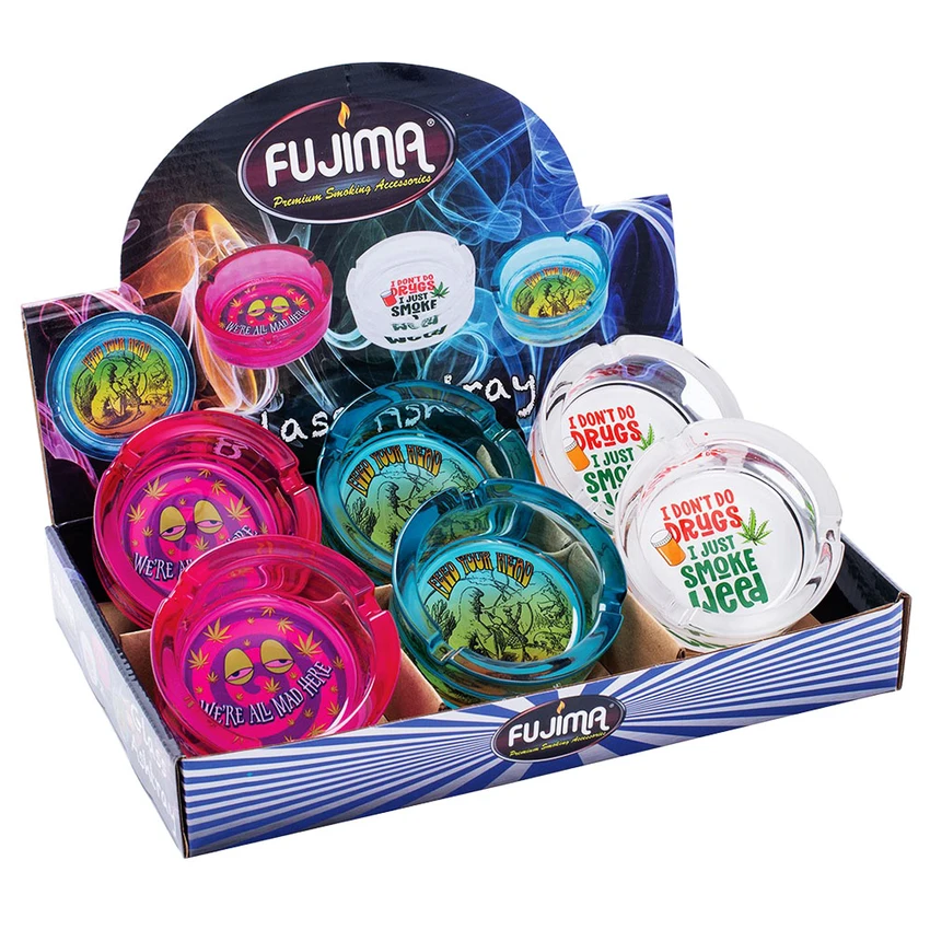 Photograph of product: AFG | Fujima Sayings | Glass Ashtray