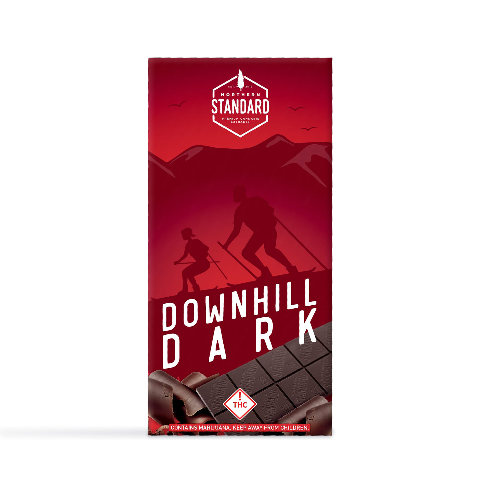 Photograph of product: Downhill Dark Chocolate Bar