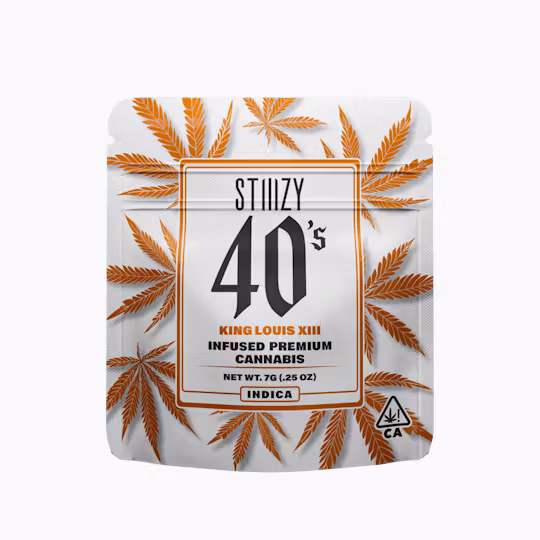 Photograph of product: Stiiizy 40's King Louis XIII 2g Infused Flower Prepack