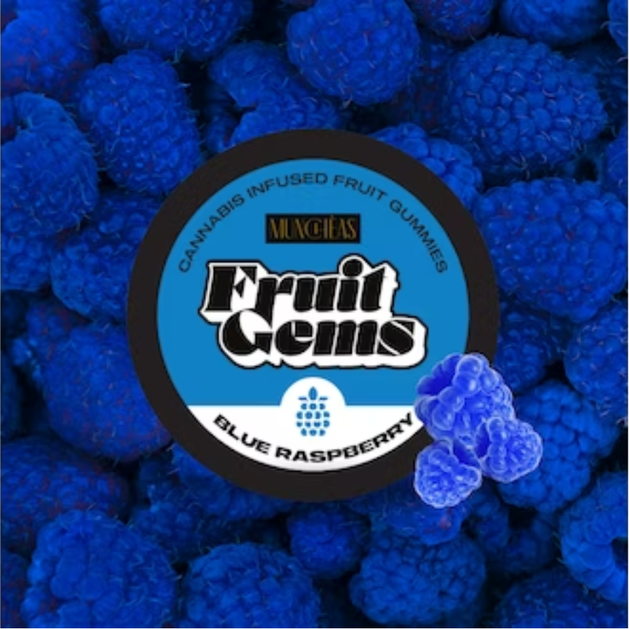 Photograph of product: Munchas Blue Raspberry Fruit Gems