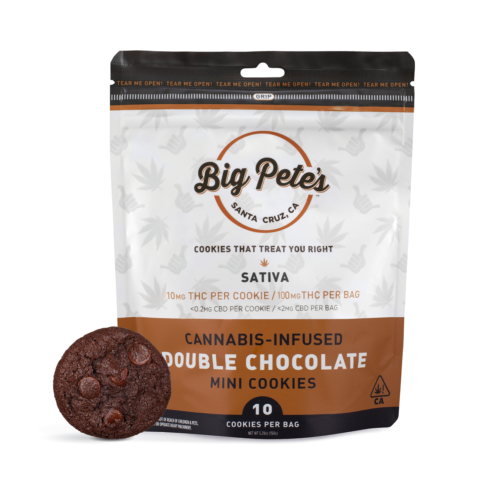 Photograph of product: Oui'd Double Chocolate Mini Cookies 10-Pack