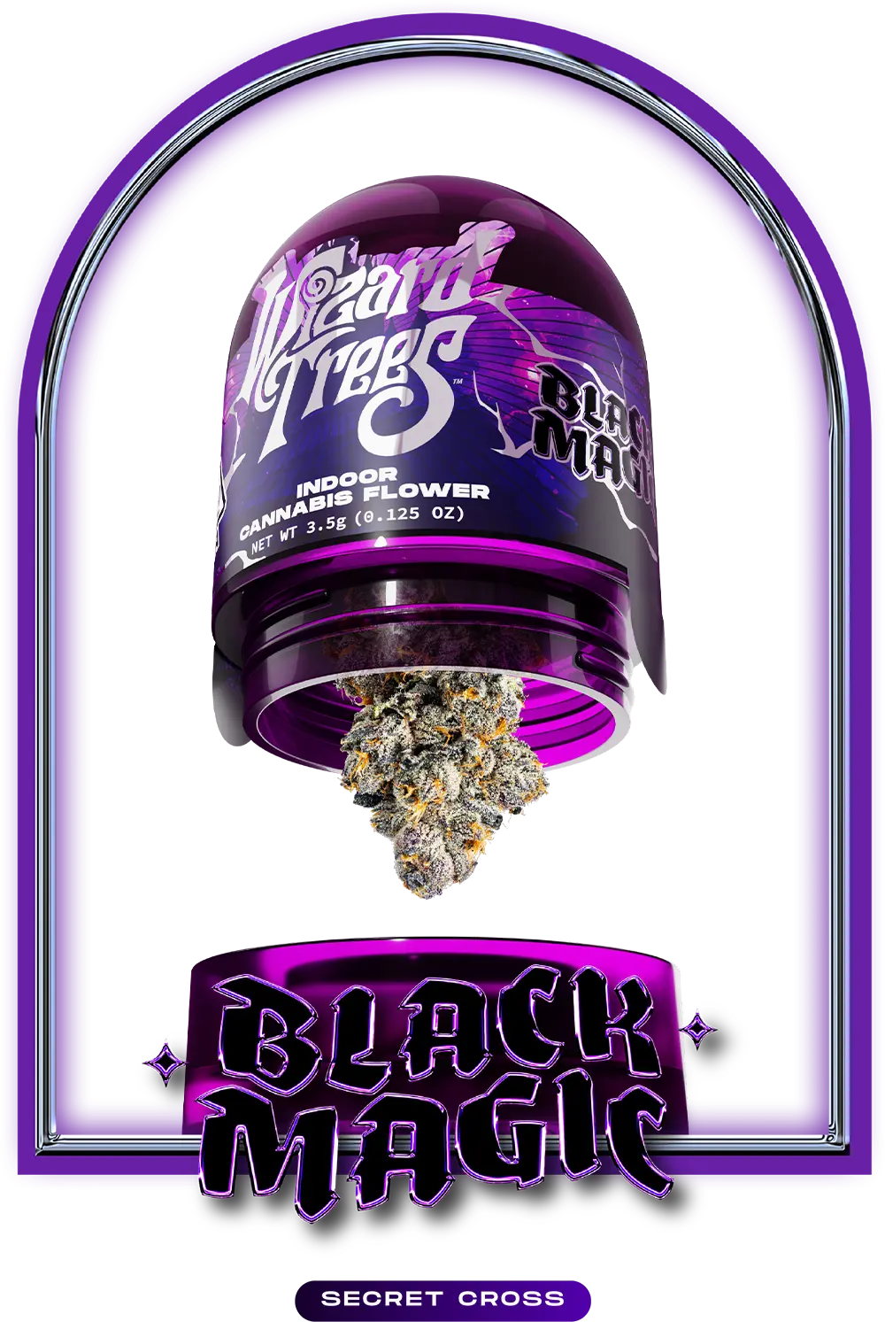 Photograph of product: WIZARD TREES - PREPACK - 3.5G - LIME LIGHT - Oui'd