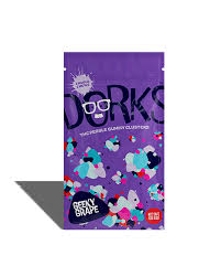 Photograph of product: Gummies | Geeky Grape Dorks | 100mg | 20pk | Choice Chews