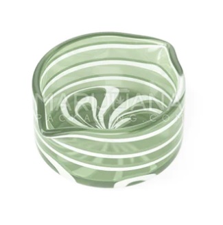 Photograph of product: Flat Swirl Cyclone Dab Dish | TAX INCLUDED